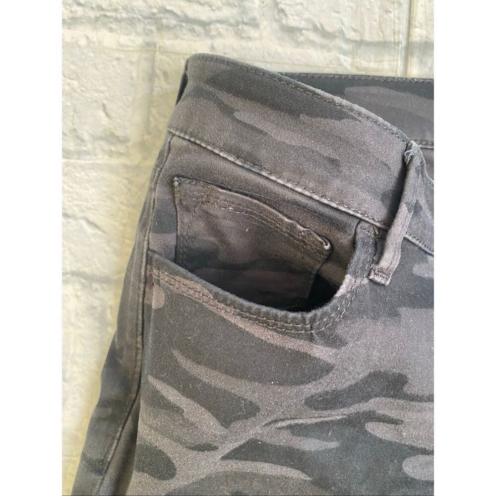 Express women 4 cotton blend low rise ankle legging stella camo black and grey - Picture 4 of 11